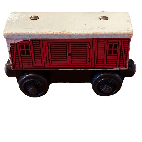 Lot of 3 Melissa and Doug Magnetic Train Engine, Red Cage And Red Car SEE PICS - Picture 10 of 14